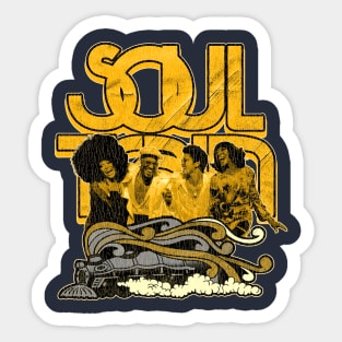 Soul Train Vintage Classic Gold Sticker